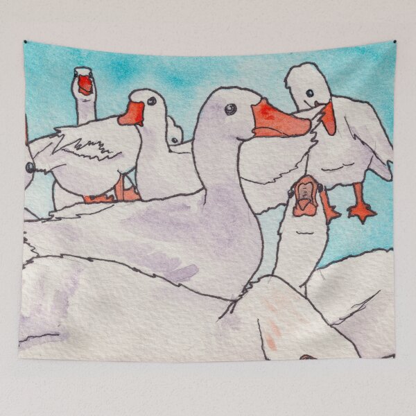Item preview, gaggle of embden geese !!! designed and sold by Rachel Patterson.