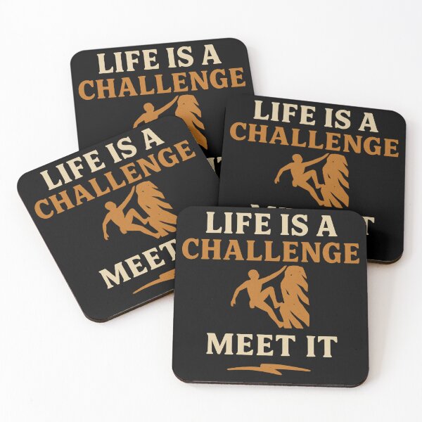 Item preview, Life is a Challenge Meet It – Inspirational Quote Design designed and sold by Artivio2025.