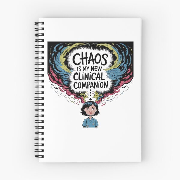 Item preview, Chaos Is My New Clinical Companion | Funny Student Nurse  designed and sold by CuteDesignables.