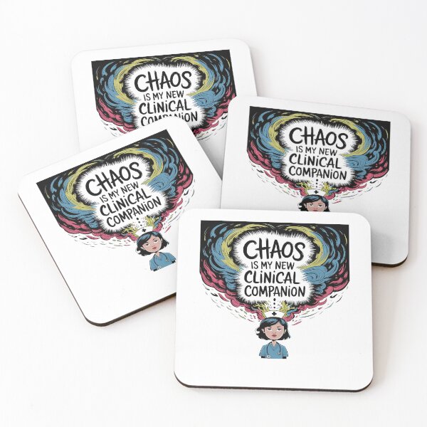 Item preview, Chaos Is My New Clinical Companion | Funny Student Nurse  designed and sold by CuteDesignables.