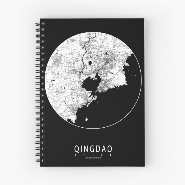 Item preview, Qingdao City Map of Shandong, China - Full Moon designed and sold by deMAP.