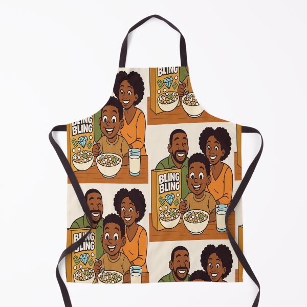 Item preview, Bling Bling Cereal Black Family Cartoon vintage Art designed and sold by ReyDeLaCalle.