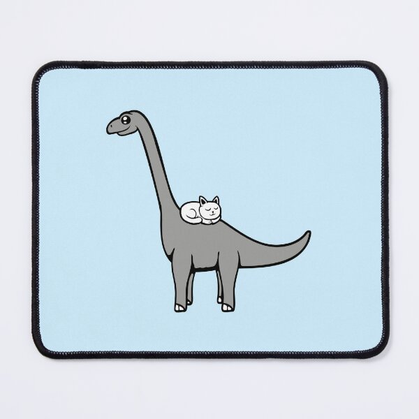 Item preview, Cat Brachiosaurus Long Neck Dinosaur Pet Sleeping Kitten designed and sold by shirt-o-mat.