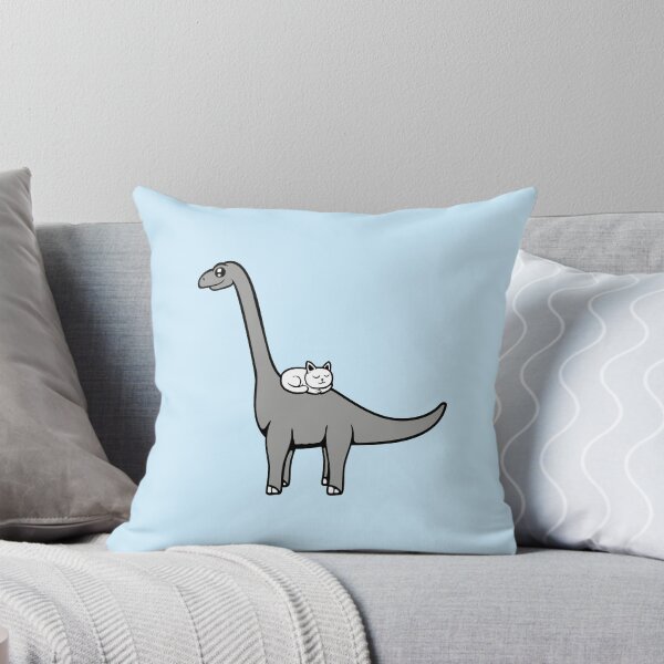 Item preview, Cat Brachiosaurus Long Neck Dinosaur Pet Sleeping Kitten designed and sold by shirt-o-mat.
