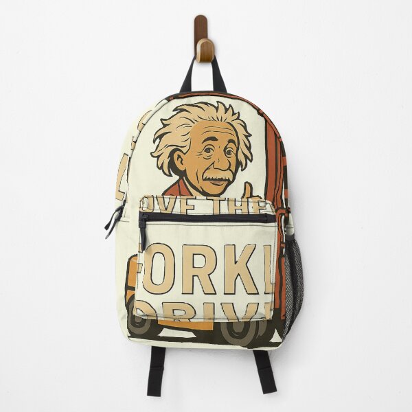 Item preview, Einstein on a Forklift – Retro Logistics Humor designed and sold by RetroNibylander.