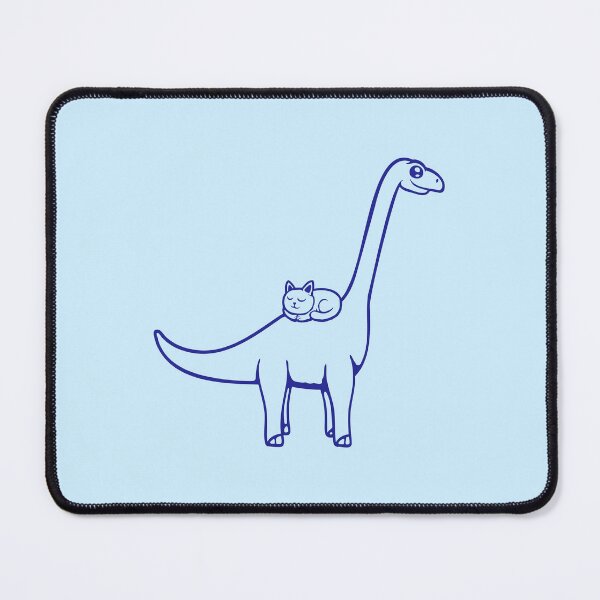 Item preview, Cat Brachiosaurus Long Neck Dinosaur Pet Sleeping Kitten designed and sold by shirt-o-mat.