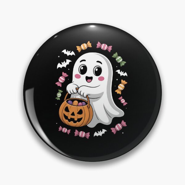 Item preview, Trick-or-Treat Ghost – Cute Halloween Candy Design designed and sold by Taans-Creation.