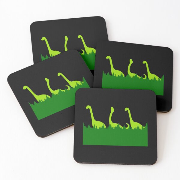 Item preview, 3 Brachiosaurus Trees Nature Team Friends Dinosaur Silhouette designed and sold by shirt-o-mat.