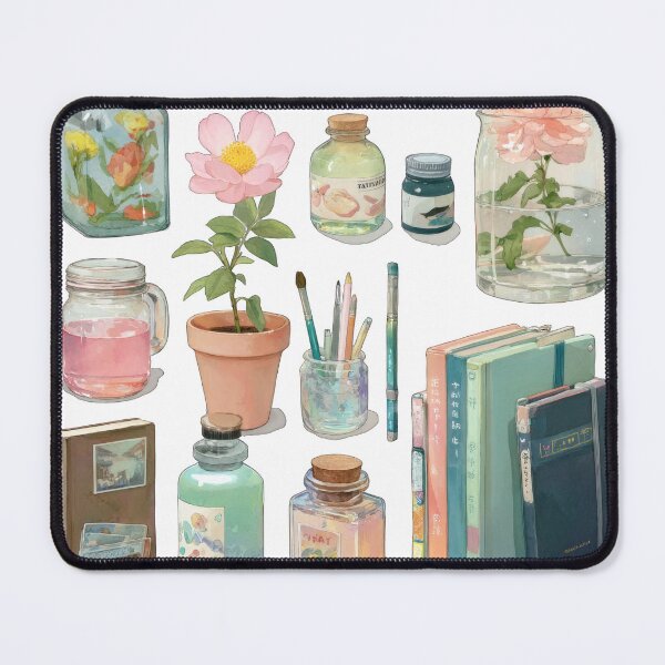 Item preview, Stationery and Floral Desk Supplies Aesthetic designed and sold by Jonaree Art Design.