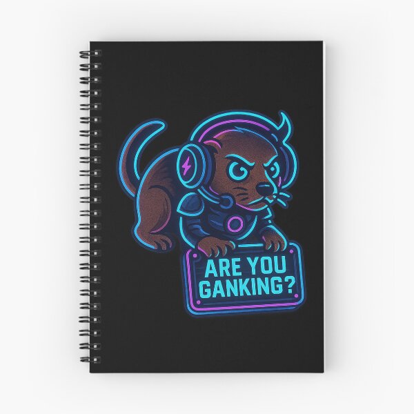 Item preview, Neon Otter Gamer - Are You Ganking? - Funny Gaming Meme designed and sold by Derpy Lab .