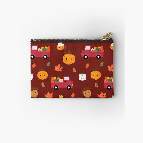 Item preview, Cute Kawaii fall harvest pattern autumn leaves and Pumpkin spice designed and sold by Neeshki.