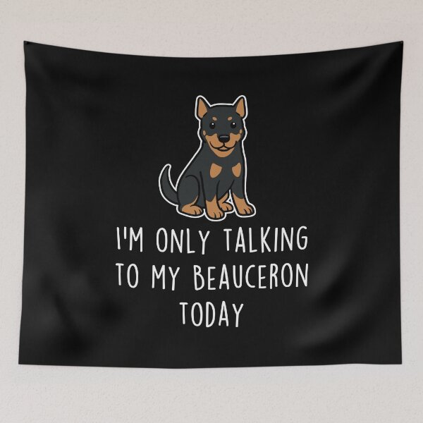 Item preview, Beauceron Cropped Dog Talking To designed and sold by Clara Hollins.