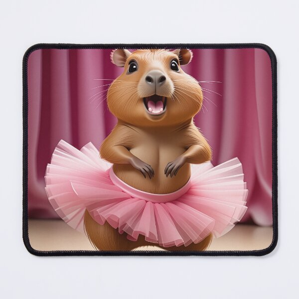 Item preview, Capybara in Pink Tutu on Stage designed and sold by kornkobart.