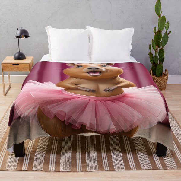 Item preview, Capybara in Pink Tutu on Stage designed and sold by kornkobart.