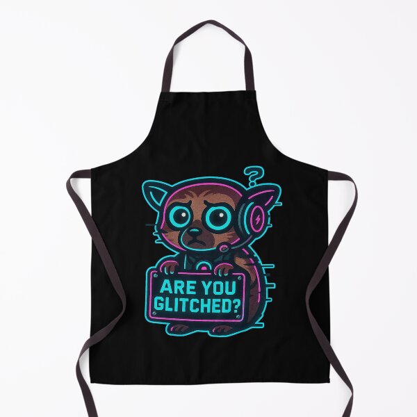 Item preview, Neon Pup Gamer - Are You Glitched? - Funny Gaming Meme designed and sold by Derpy Lab .