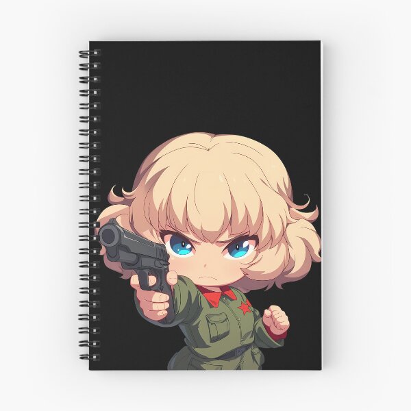Item preview, Katyusha Girls und Panzer Anime Chibi Gun designed and sold by justnickthings.