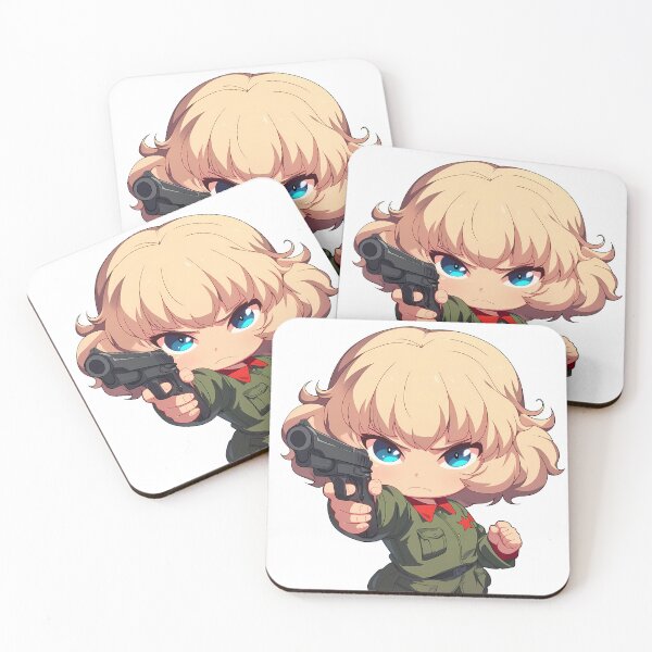 Item preview, Katyusha Girls und Panzer Anime Chibi Gun designed and sold by justnickthings.
