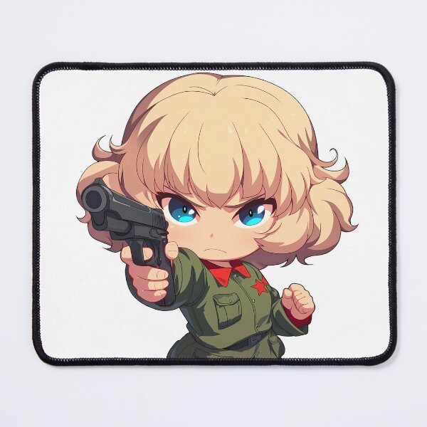 Item preview, Katyusha Girls und Panzer Anime Chibi Gun designed and sold by justnickthings.