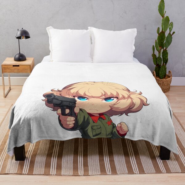 Item preview, Katyusha Girls und Panzer Anime Chibi Gun designed and sold by justnickthings.