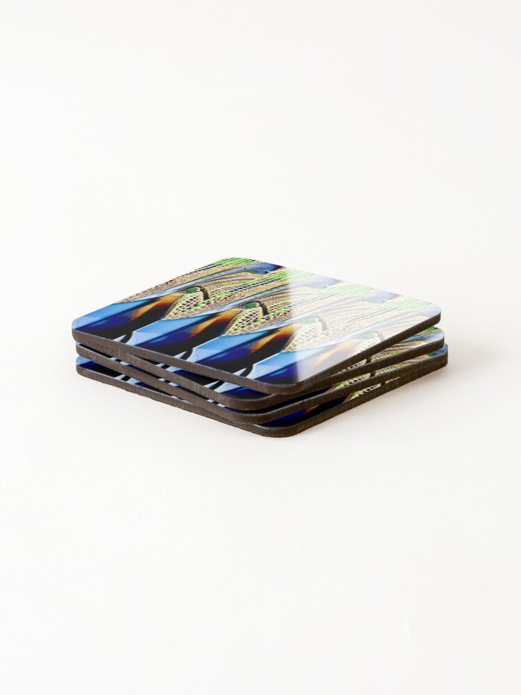 Thumbnail 4 of 5, Coasters (Set of 4), Corn Rows designed and sold by RandallLeigh.