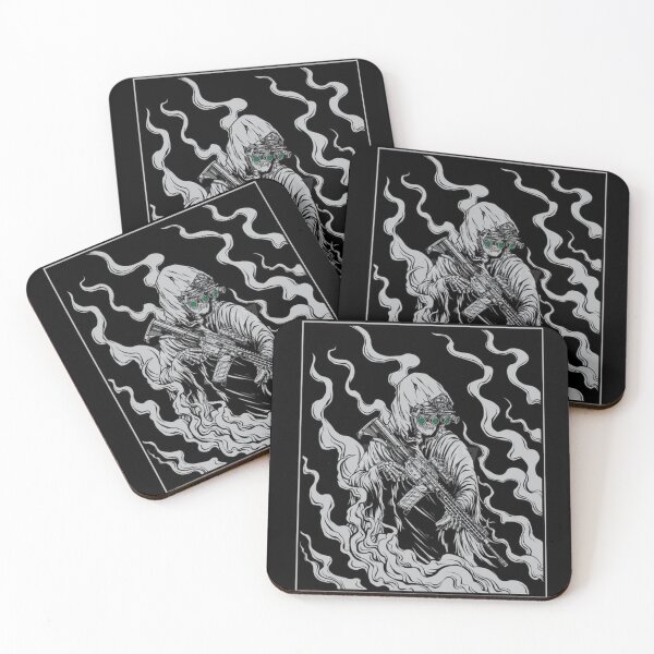 Item preview, Black and White Man with Gun – Dramatic Illustration designed and sold by darkskinbender.