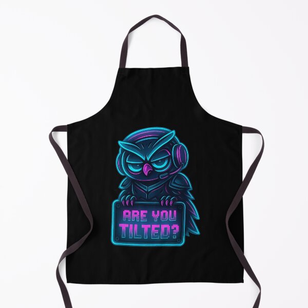 Item preview, Neon Owl Gamer - Are You Tilted? - Funny Gaming Meme designed and sold by Derpy Lab .