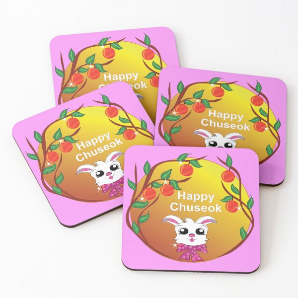 Item preview, Happy Chuseok with Cute Rabbit and Full Moon designed and sold by RS4you.