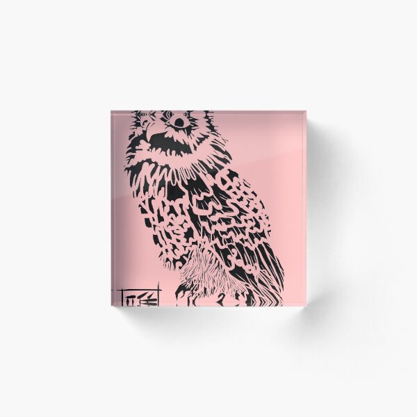 Owl Jones Acrylic Block