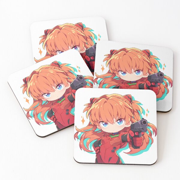Item preview, Asuka Langley Soryu Neon Genesis Evangelion Kawaii Chibi Anime Girl designed and sold by justnickthings.