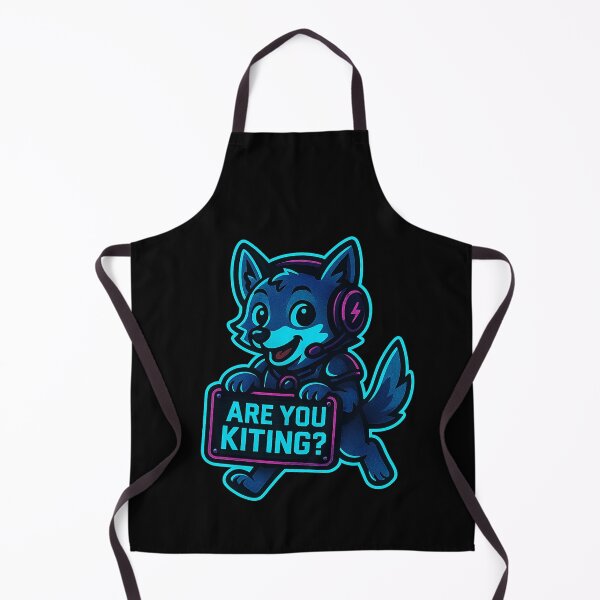 Item preview, Neon Husky Gamer - Are You Kiting? - Funny Gaming Meme designed and sold by Derpy Lab .