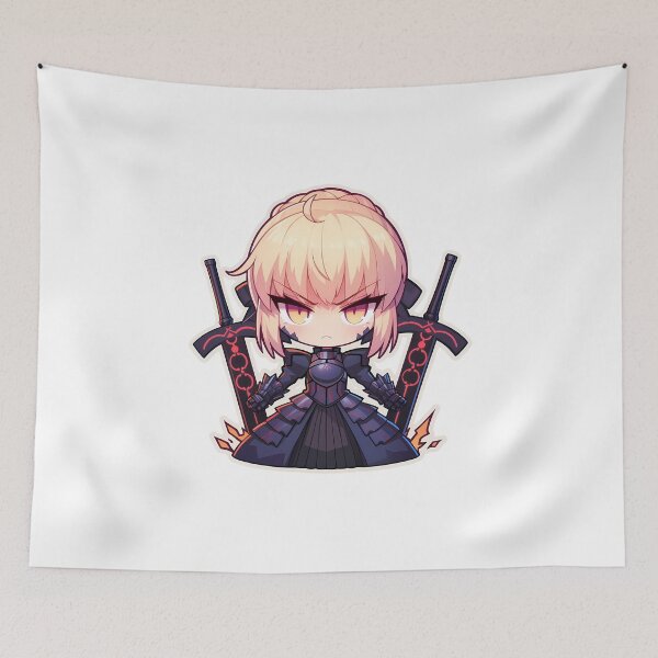 Item preview, Saber Alter Fate Stay Night Anime Chibi designed and sold by justnickthings.