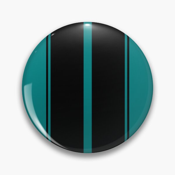 Item preview, Dual Racing Stripes 2 Outer Pinstripes (Black - Teal) designed and sold by Racing Stripes Only.