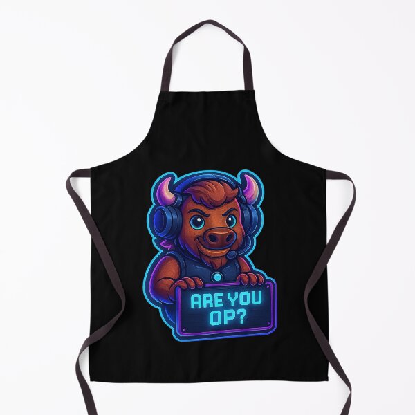 Item preview, Neon Bull Gamer - Are You OP? - Funny Gaming Meme designed and sold by Derpy Lab .