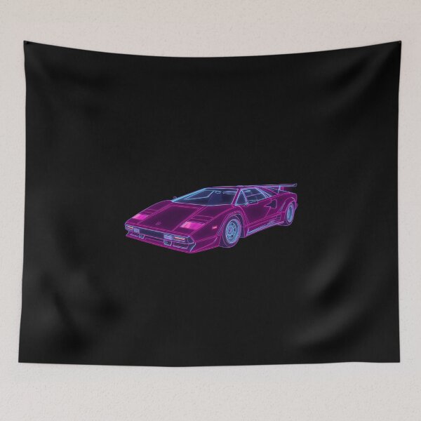 Item preview, Retro Futuristic Neon Car designed and sold by Personafic.