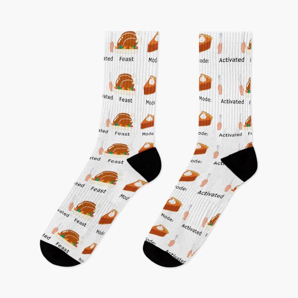 Item preview, Feast Mode Activated – Funny Thanksgiving | Turkey and Pumpkin Pie Design designed and sold by dictat0rhella.