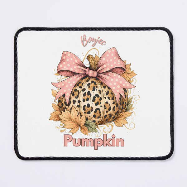 Item preview, Boujee Pumpkin Leopard Print Pink Bow Fall Aesthetic designed and sold by 2SassyBritts.