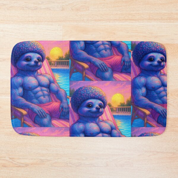 Item preview, Swole Alien Muscle King | Poolside Pump Cartoon Bodybuilder Beast designed and sold by ReyDeLaCalle.