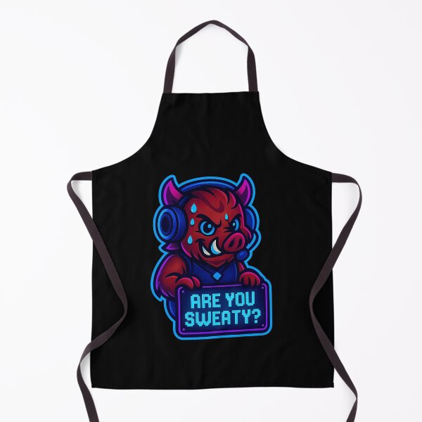 Item preview, Neon Boar Gamer - Are You Sweaty? - Funny Gaming Meme designed and sold by Derpy Lab .