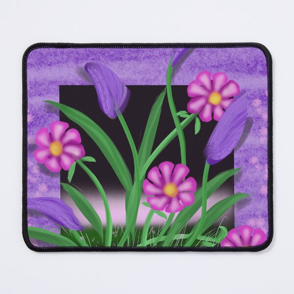 Item preview, Flowers in the Wall, Pink designed and sold by Nightflyer Art.