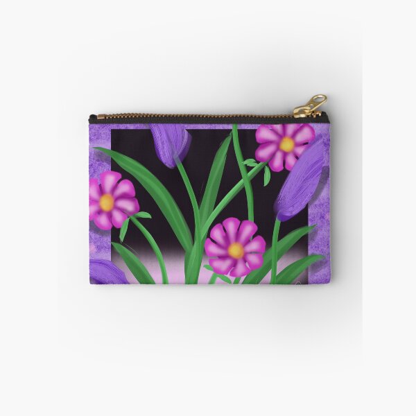 Item preview, Flowers in the Wall, Pink designed and sold by Nightflyer Art.