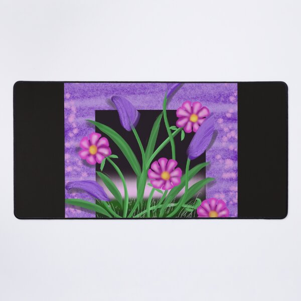 Item preview, Flowers in the Wall, Pink designed and sold by Nightflyer Art.
