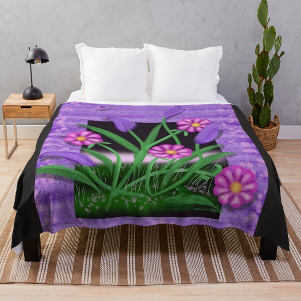 Item preview, Flowers in the Wall, Pink designed and sold by Nightflyer Art.