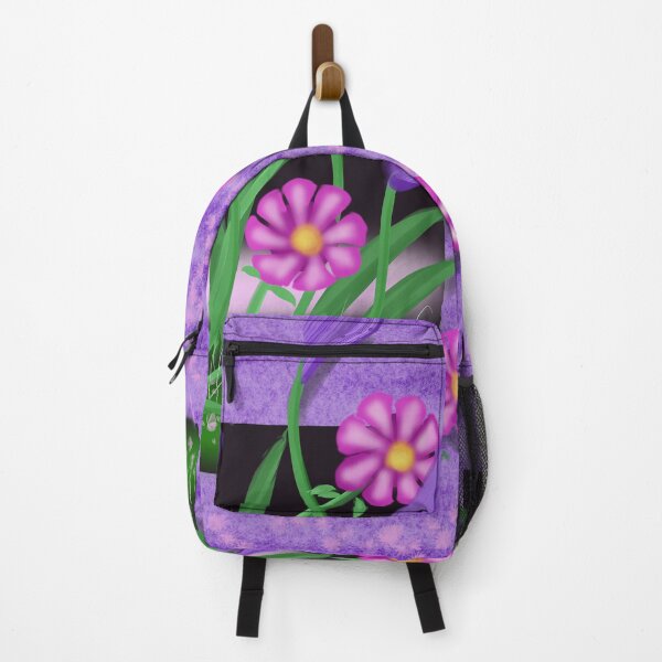 Item preview, Flowers in the Wall, Pink designed and sold by Nightflyer Art.