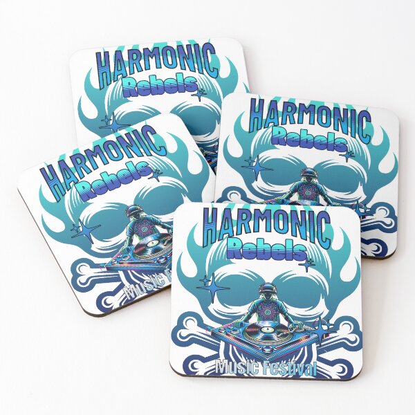 Item preview, Music Festival 2025 "Harmonic Rebels" Psychedelic DJ & Turntable Graphic design designed and sold by NSB-Design.