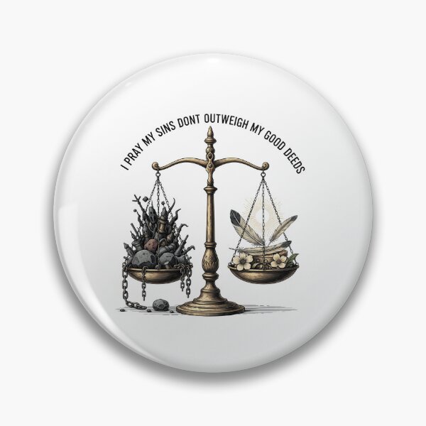 Item preview, Sins vs. Good Deeds Scales of Justice designed and sold by APStyles.