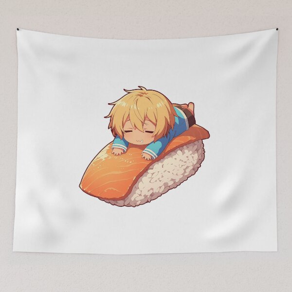 Aperçu de l'œuvre Chibi Kawaii Eugeo Sword Art Online Sushi créée et vendue par TanglenRabbit.