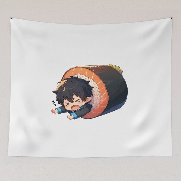 Item preview, Chibi Kawaii Rin Okumura Blue Exorcist Sushi designed and sold by TanglenRabbit.