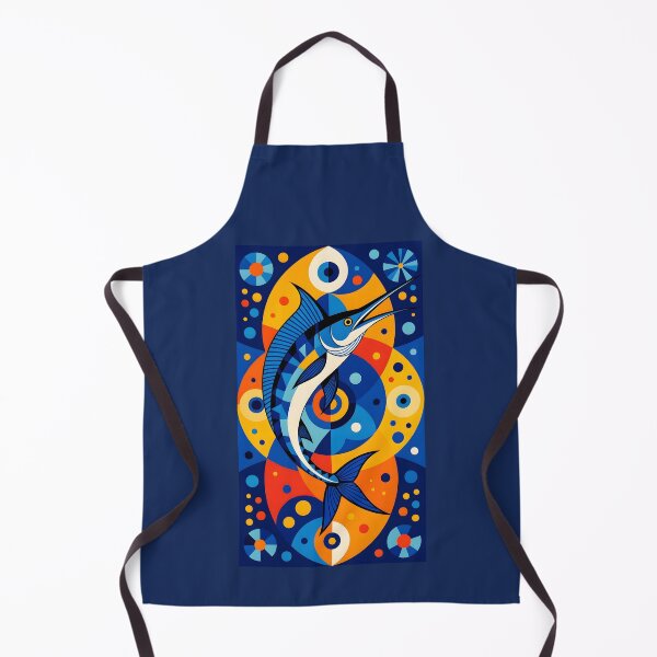 Item preview, Modern Geometric Colorful Blue Marlin designed and sold by artedamensagem.