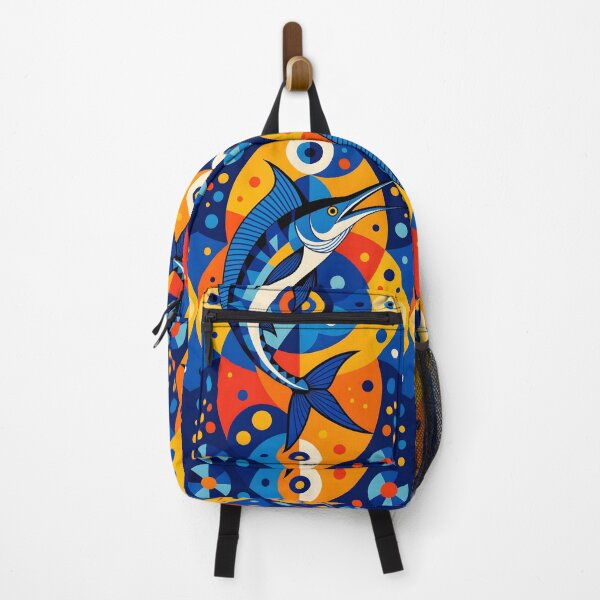 Item preview, Modern Geometric Colorful Blue Marlin designed and sold by artedamensagem.