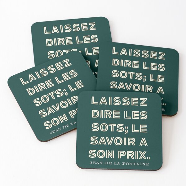 Item preview, Jean de La Fontaine: Laissez dire les sots; le savoir a son prix. designed and sold by artbleed.